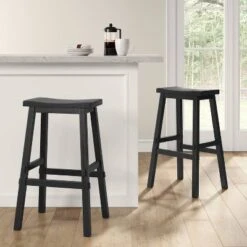 Halifax Farmhouse Wood Barstool - Threshold