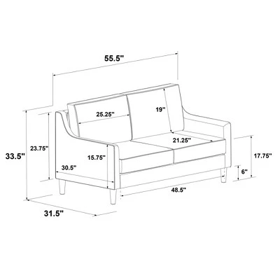 Prescott Loveseat - Threshold™ - Image 7