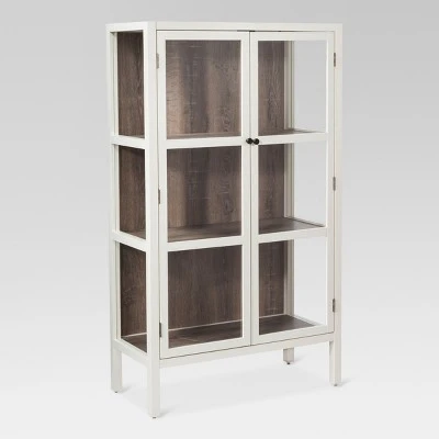 56.2" Hadley Library Cabinet With Glass Shell White - Threshold™ - Image 2