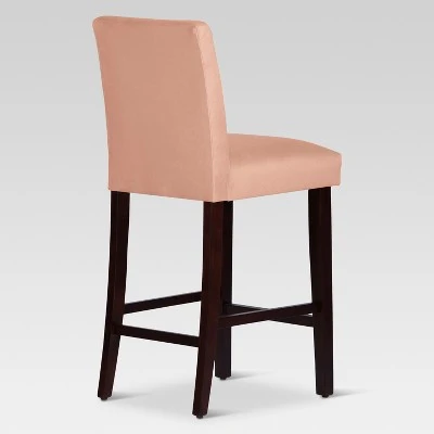 30" Velvet Parsons Barstool Wood - Threshold™ - Image 3