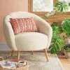 Odilia Rounded Accent Chair Cream - Threshold™