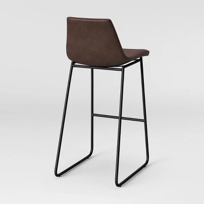 Bowden Faux Leather Barstool - Threshold™ - Image 3
