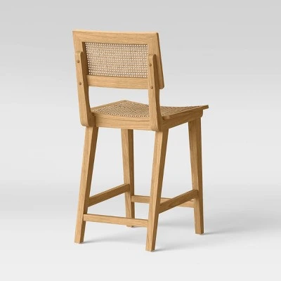 Tormod Backed Cane Counter Height Barstool - Threshold™ - Image 3