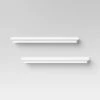 2pc Traditional Wall Shelf Set White - Threshold™