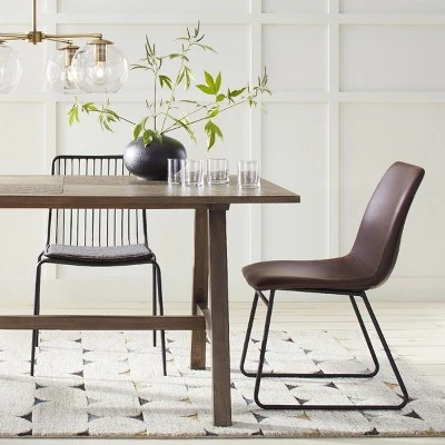 Bowden Faux Leather Dining Chairs - Threshold™ - Image 5