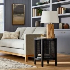 Portola Hills Woven Accent Table - Threshold™ Designed With Studio McGee