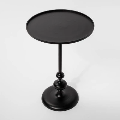 Londonberry Turned Metal Accent Table Black - Threshold - Image 2