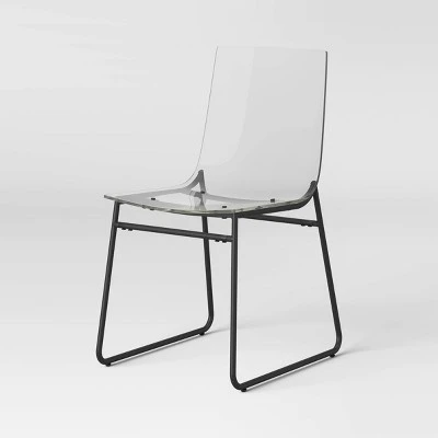 2pk Laurel Acrylic Dining Chairs With Metal Legs - Threshold™ - Image 2