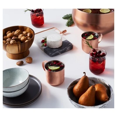 72" Emmond Mid-Century Modern Dining Table White/Brown - Threshold™ - Image 4