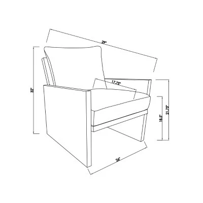 Duchesne Wood Accent Chair With Upholstered Seat And Back Cream - Threshold™ Designed With Studio McGee - Image 7
