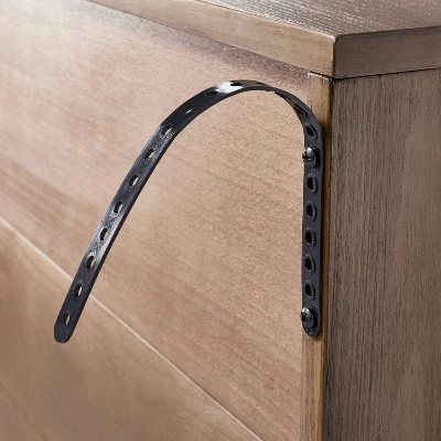 Brandeis Woven TV Stand For TVs Up To 60" Brown - Threshold™ Designed With Studio McGee - Image 4