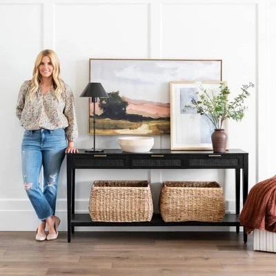 East Bluff Woven Drawer Console Table - Threshold™ Designed With Studio McGee - Image 9