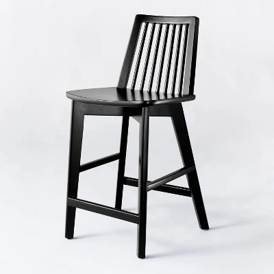 Linden Modified Windsor Wood Counter Height Barstool - Threshold™ Designed With Studio McGee - Image 7