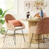 Landis Woven Backed Dining Chair With Cushion Natural - Threshold™