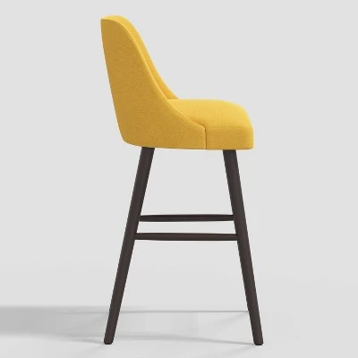 Geller Modern Counter Height Barstool In Linen - Threshold™ - Image 3