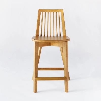 Linden Modified Windsor Wood Counter Height Barstool - Threshold™ Designed With Studio McGee - Image 2
