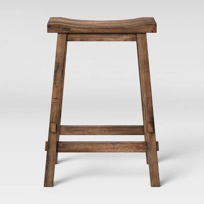 Halifax Farmhouse Wood Counter Height Barstool - Threshold™ - Image 5