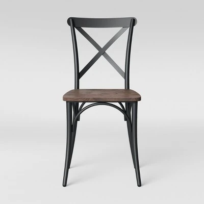 Set Of 2 Malden French Bistro Dining Chair Matte Black - Threshold™ - Image 2