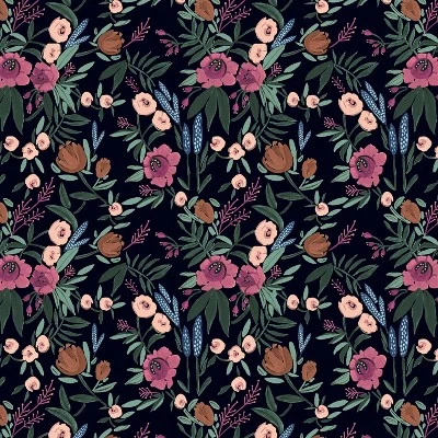 Geller Modern Counter Height Barstool In Botanical Grant Floral Ink - Threshold™ - Image 5