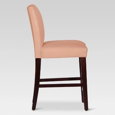 25" Velvet Parsons Counter Height Barstool Wood - Threshold™ - Image 2