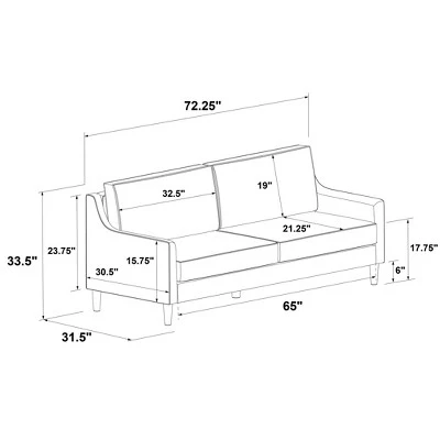 Prescott Slope Arm Sofa - Threshold™ - Image 7