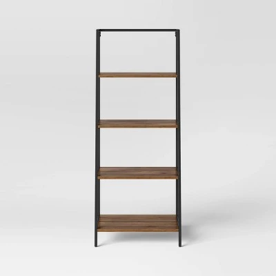 60" Loring 4 Shelf Trestle Bookshelf Walnut - Threshold™ - Image 2