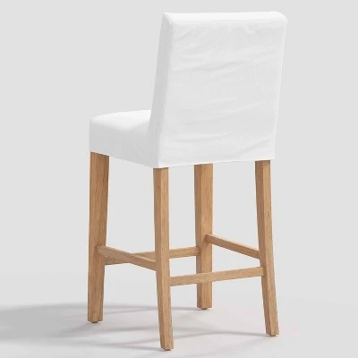 Nazanin Slipcover Barstool Twill White - Threshold™ - Image 2