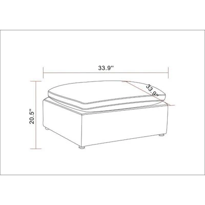 Allandale Modular Sectional Sofa Ottoman - Threshold™ - Image 4