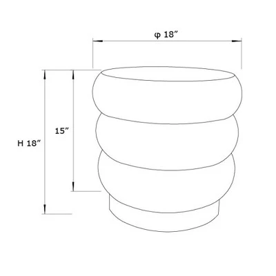 Clarkdale Channel Tufted Ottoman With Wood Base - Threshold™ Designed With Studio McGee - Image 5