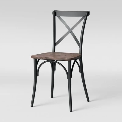 Set Of 2 Malden French Bistro Dining Chair Matte Black - Threshold™ - Image 3