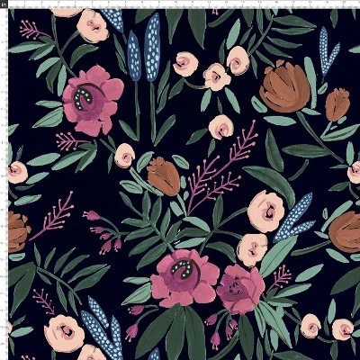 Geller Modern Counter Height Barstool In Botanical Grant Floral Ink - Threshold™ - Image 6