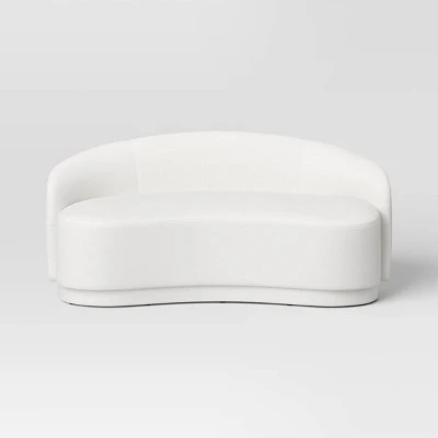 Lupine Curved Loveseat Cream Boucle - Threshold™ - Image 2