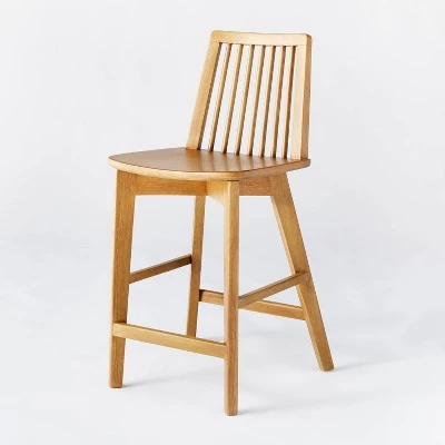 Linden Modified Windsor Wood Counter Height Barstool - Threshold™ Designed With Studio McGee - Image 6