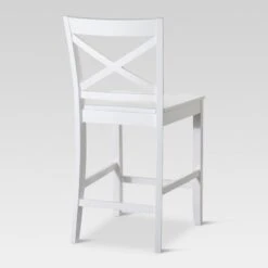 Carey 24" Counter Height Barstool - White - Threshold™