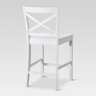 Carey 24" Counter Height Barstool - White - Threshold™