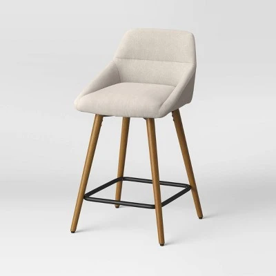 Timo Swivel Counter Height Barstool With Wood - Threshold™ - Image 7