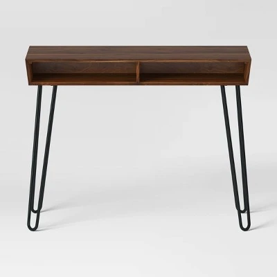 Hairpin Writing Desk With Storage - Threshold™ - Image 2