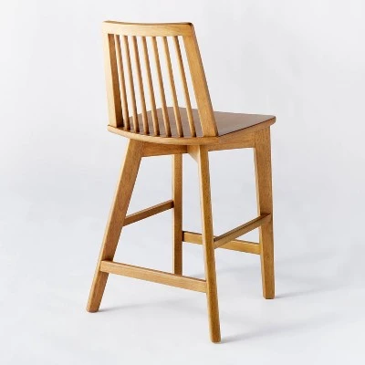 Linden Modified Windsor Wood Counter Height Barstool - Threshold™ Designed With Studio McGee - Image 3
