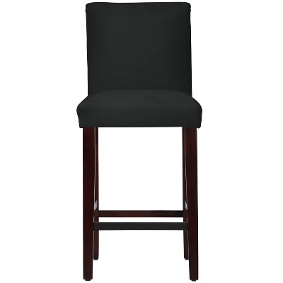 30" Velvet Parsons Barstool Wood - Threshold™ - Image 9