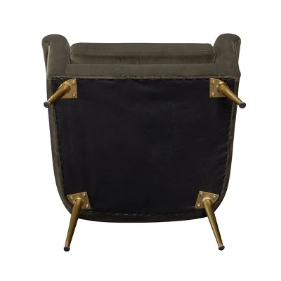 Carmine Luxe Arm Accent Chair With Brass Legs - Threshold™ - Image 5