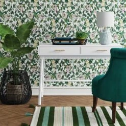 Oslari Wood Writing Desk With Drawers White - Threshold™