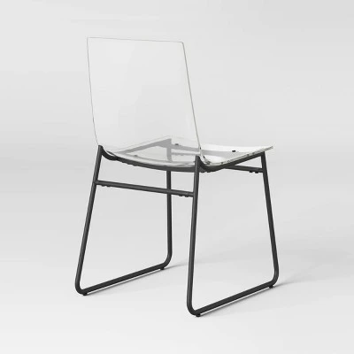 2pk Laurel Acrylic Dining Chairs With Metal Legs - Threshold™ - Image 3