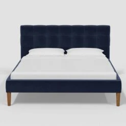Dessy Pull Tufted Platform Bed In Luxe Velvet - Threshold™