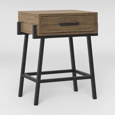 Corinna Angle Leg Side Table Wood - Threshold™ - Image 2