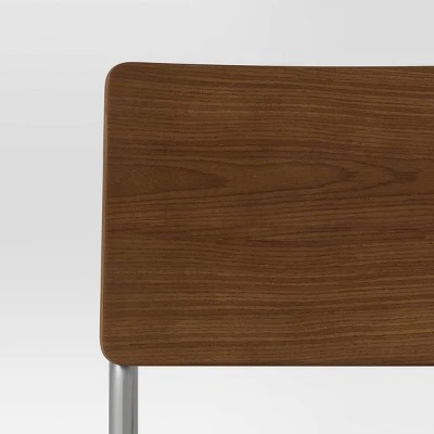 Cecilton Chrome Cantilever Counter Height Barstool Cream Boucle - Threshold™ - Image 4