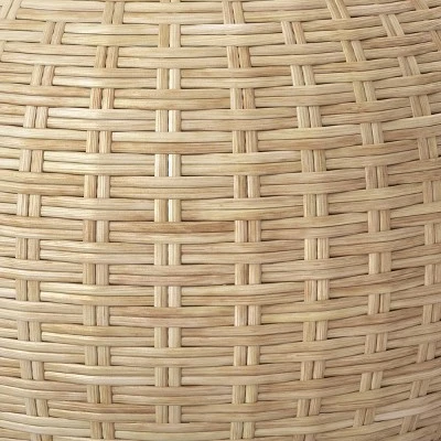 Avens Round Natural Caned Ottoman - Threshold™ - Image 3