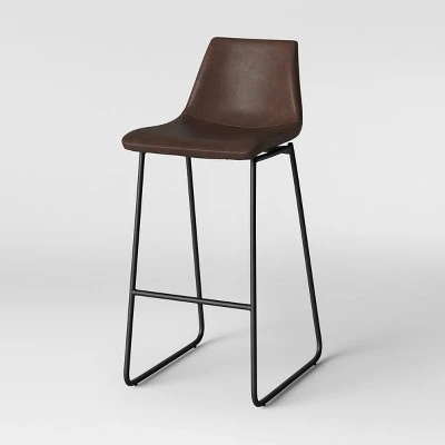 Bowden Faux Leather Barstool - Threshold™ - Image 2