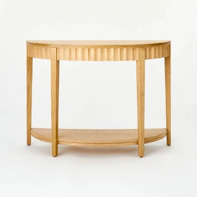 Thousand Oaks Wood Scalloped Demilune Console Table - Threshold™ Designed With Studio McGee - Image 2