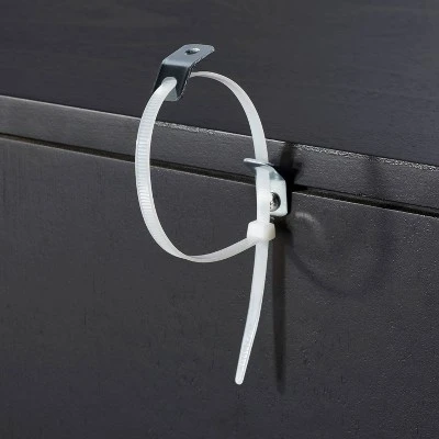 66" East Bluff Woven Cabinet Black - Threshold™ Designed With Studio McGee - Image 4