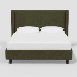 Austin Wingback Platform Bed In Tweed - Threshold™